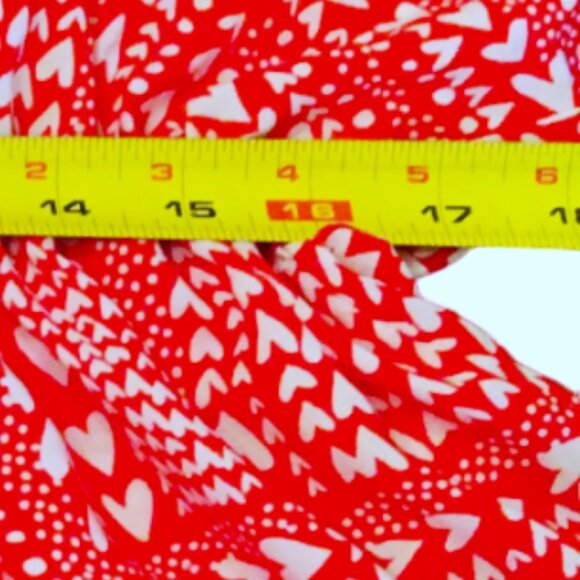 Victoria’s Secret Robe Red Heart Tie Front Short Kimono Sleeve Size One Size New - Picture 9 of 14